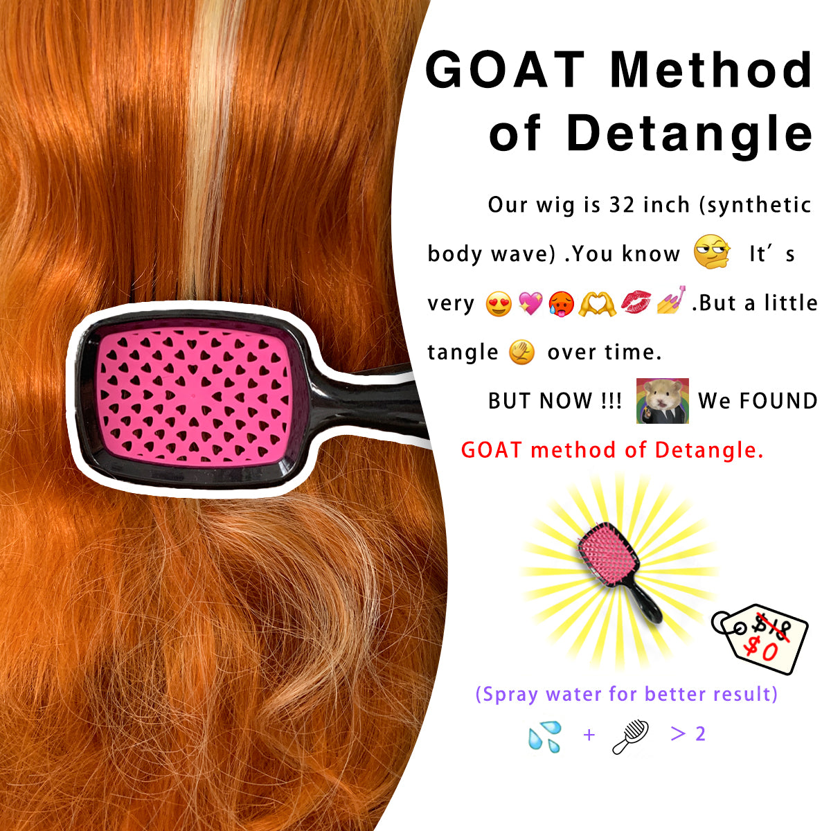 LOVSOUL Ginger Wig With Skunk Stripe Glueless Wear And Go Pre-Plucked Synthetic 13x6 Layered Voluminous Long Body Wave HD Lace Frontal Wig No Glue Beginners Friendly 32inch