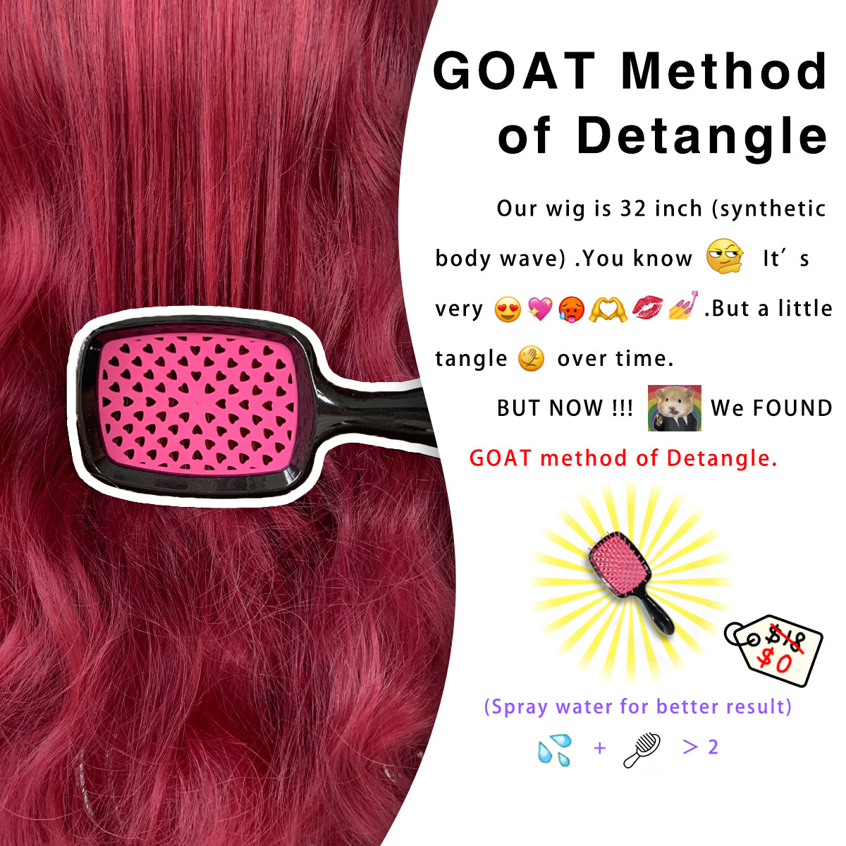 LOVSOUL Burgundy 99j Glueless Wear And Go Synthetic 13x6 Layered Voluminous Long Body Wave HD Lace Frontal Wig Pre-Plucked No Glue Cosplay For Black Women Red 32inch