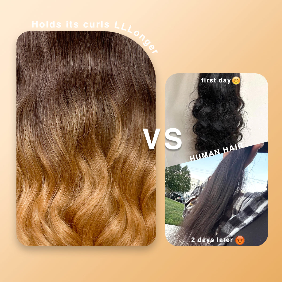 LOVSOUL Ombre Honey Blonde Glueless Wear And Go Synthetic 13x6 Layered Voluminous Long Body Wave HD Lace Frontal Wig Pre-Plucked No Glue Beginners Friendly 32inch