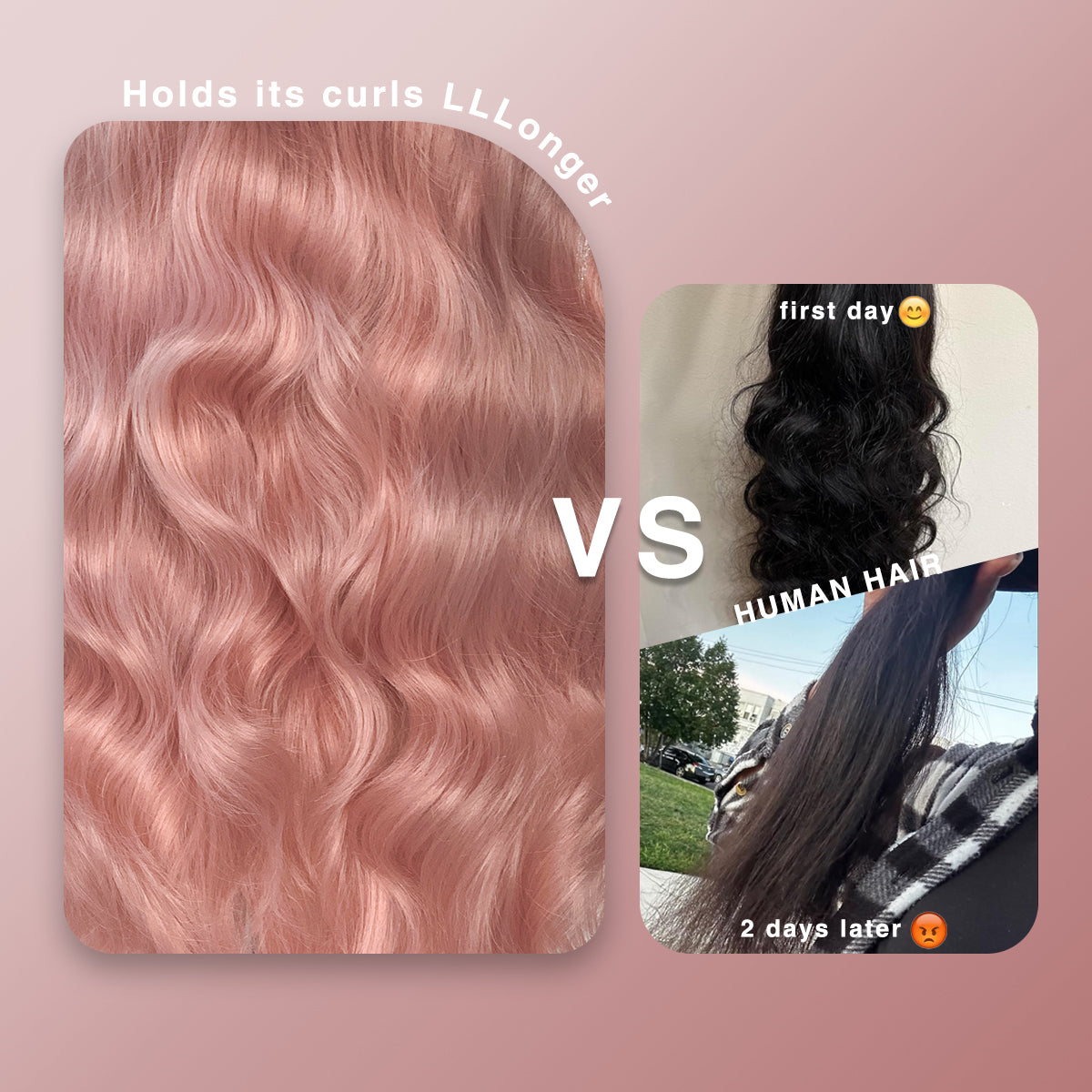 LOVSOUL Pink Glueless Wear And Go Synthetic 13x6 Layered Voluminous Long Body Wave HD Lace Frontal Wig Pre-Plucked No Glue Cosplay Beginners Friendly Pestel Pink 32inch