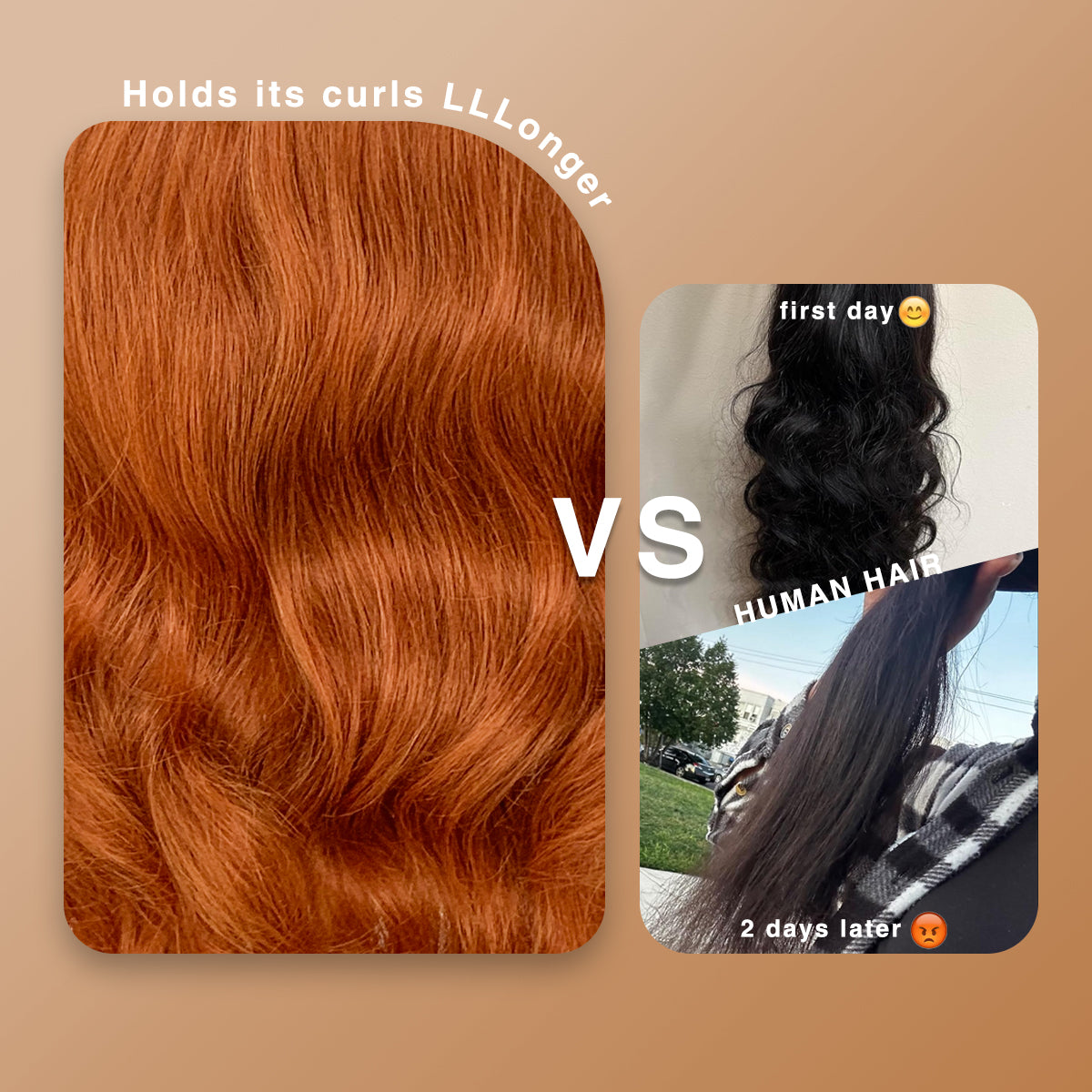 LOVSOUL Glueless Ginger Orange Wig Pre-Plucked Pre-Cut Wear And Go Synthetic 13x6 Layered Long Body Wave HD Lace Frontal Wig Beginners Friendly 32inch